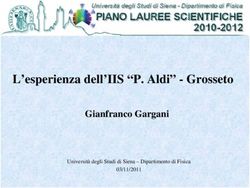 L'esperienza dell'IIS "P. Aldi" - Grosseto - Gianfranco Gargani Universit&agrave; degli Studi di Siena - Dipartimento di Fisica