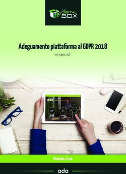 Adeguamento piattaforma al GDPR 2018 - Manuale d'uso - Vers. Maggio 2018 - The Digital Box