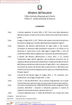 Ministero dell'Istruzione - ufficio scolastico regionale per la ...