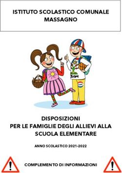 ISTITUTO SCOLASTICO COMUNALE MASSAGNO - DISPOSIZIONI PER LE FAMIGLIE DEGLI ALLIEVI ALLA SCUOLA ELEMENTARE COMPLEMENTO DI INFORMAZIONI - Massagno.ch