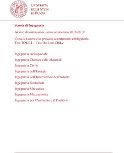 Scuola di Ingegneria Avviso di ammissione, anno accademico 2018-2019 Corsi di Laurea con prova di accertamento obbligatoria Test TOLC-I - Test ...
