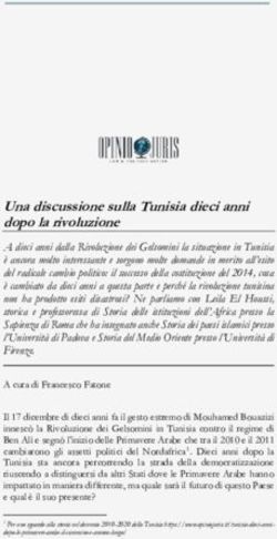 Una discussione sulla Tunisia dieci anni dopo la rivoluzione