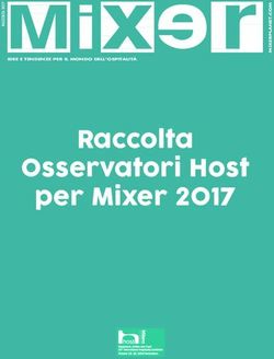 Raccolta Osservatori Host per Mixer 2017 - Mixer Planet