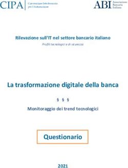 CIPA - La trasformazione digitale della banca Questionario - Rilevazione sull'IT nel settore bancario italiano - cipa.it