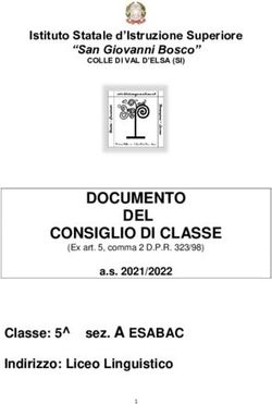 DOCUMENTO DEL CONSIGLIO DI CLASSE - Classe: 5 sez. A ESABAC Indirizzo: Liceo Linguistico
