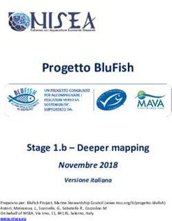 Progetto BluFish Stage 1.b - Deeper mapping - Novembre 2018 - Marine Stewardship Council