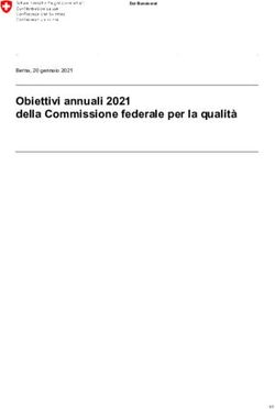 Obiettivi annuali 2021 della Commissione federale per la qualit&agrave; - Berna, 20 gennaio 2021