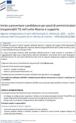 Invito a presentare candidature per posti di amministratori (responsabili TI) nell'unità Risorse e supporto