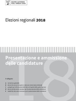 Presentazione e ammissione delle candidature - Elezioni regionali 2018 - Sistema ...