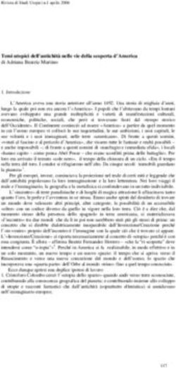 Temi utopici dell'antichità nelle vie della scoperta d'America di Adriana Beatriz Martino