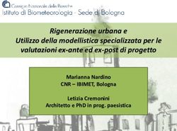 Rigenerazione urbana e Utilizzo della modellistica specializzata per le valutazioni ex-ante ed ex-post di progetto - Marianna Nardino CNR ...