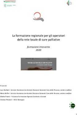 La formazione regionale per gli operatori della rete locale di cure palliative