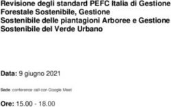 Revisione degli standard PEFC Italia di Gestione Forestale Sostenibile, Gestione Sostenibile delle piantagioni Arboree e Gestione Sostenibile del ...