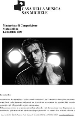 Masterclass di Composizione Marco Momi 14.07/18.07 2021 - Casa della Musica San Michele
