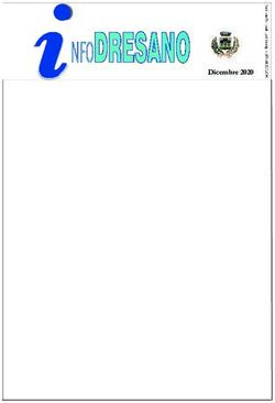 UN ANNO SEGNATO DALLA GRAVE PANDEMIA CHE HA COLPITO IL MONDO!