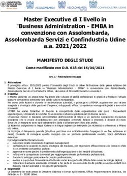 Master Executive di I livello in - "Business Administration - EMBA in - Uniud