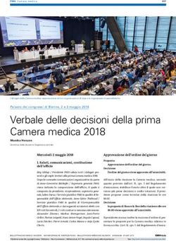 Verbale delle decisioni della prima Camera medica 2018