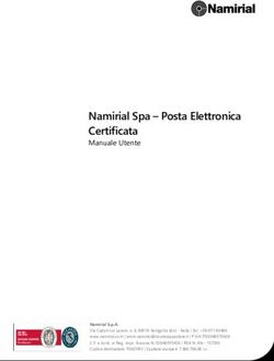 Namirial Spa - Posta Elettronica Certificata - Manuale Utente