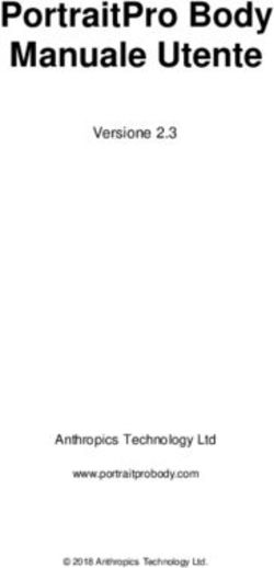 PORTRAITPRO BODY MANUALE UTENTE - VERSIONE 2.3 - ANTHROPICS TECHNOLOGY LTD