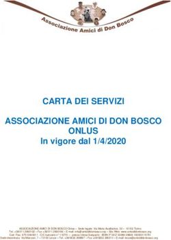 CARTA DEI SERVIZI ASSOCIAZIONE AMICI DI DON BOSCO ONLUS