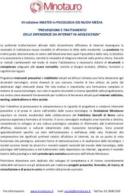 PREVENZIONE E TRATTAMENTO