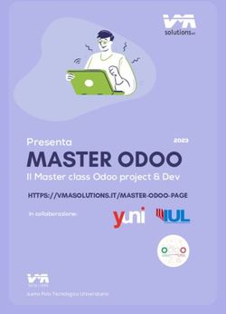 MASTER ODOO Presenta Il Master class Odoo project & Dev - VMA Solutions