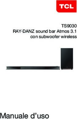 Manuale d'uso - TS9030 RAY DANZ sound bar Atmos 3.1 con subwoofer wireless - TCL