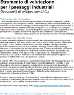 Strumento di valutazione per i paesaggi industriali - Interreg ...