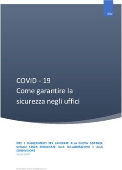 COVID - 19 Come garantire la sicurezza negli uffici - IDEE E SUGGERIMENTI PER LAVORARE ALLA GIUSTA DISTANZA SOCIALE SENZA RINUNZIARE ALLA ...