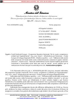 Ministero dell'Istruzione - Dipartimento per il sistema educativo di istruzione e di formazione - ic 'a. palladio ...