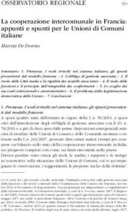 La cooperazione intercomunale in Francia: appunti e spunti per le Unioni di Comuni italiane - Regione Emilia ...