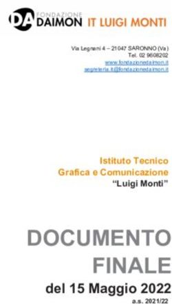 DOCUMENTO FINALE del 15 Maggio 2022 - Istituto Tecnico Grafica e Comunicazione "Luigi Monti" - Fondazione Daimon