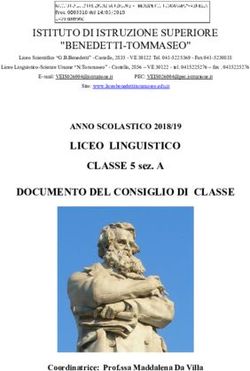 LICEO LINGUISTICO ANNO SCOLASTICO 2018/19 - ISTITUTO DI ISTRUZIONE SUPERIORE "BENEDETTI-TOMMASEO" - liceo benedetti