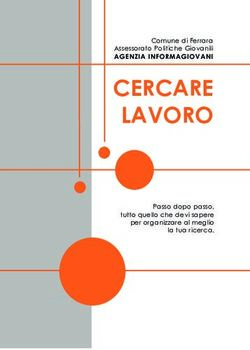 CERCARE LAVORO AGENZIA INFORMAGIOVANI - Comune di Ferrara Assessorato Politiche Giovanili - Informagiovani Ferrara