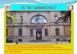 IIS "M. SANMICHELI" - STATO DELL'ARTE DELL'ORIENTAMENTO IN USCITA DALLA SCUOLA SECONDARIA DI SECONDO GRADO, a cura di USR Veneto, modera ...
