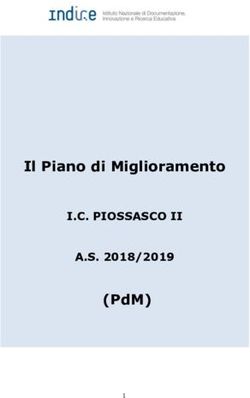 IL PIANO DI MIGLIORAMENTO - (PDM) I.C. PIOSSASCO II A.S. 2018/2019 - ISTITUTO COMPRENSIVO PIOSSASCO 2