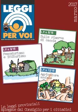2017 Pescaturismo e ittiturismo L.P. n. 9/16 - Consiglio della Provincia Autonoma di Trento