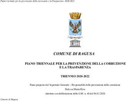 COMUNE DI RAGUSA PIANO TRIENNALE PER LA PREVENZIONE DELLA CORRUZIONE E LA TRASPARENZA