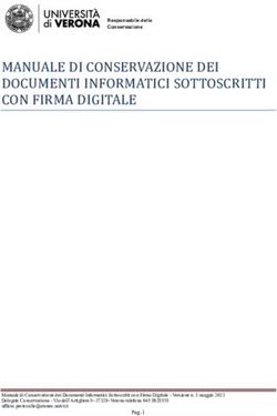 MANUALE DI CONSERVAZIONE DEI DOCUMENTI INFORMATICI SOTTOSCRITTI CON FIRMA DIGITALE - Univr