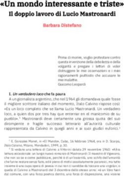 "Un mondo interessante e triste" - Il doppio lavoro di Lucio Mastronardi - L'ospite ingrato