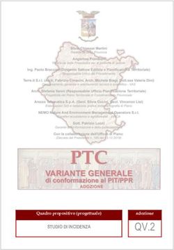 QV.2 STUDIO DI INCIDENZA - Quadro propositivo (progettuale) - Pianificazione Territoriale