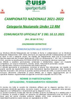 CAMPIONATO NAZIONALE 2021-2022 - Categoria Nazionale Under 13 RM - UISP Nazionale