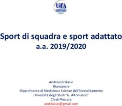Sport di squadra e sport adattato - a.a. 2019/2020 Andrea Di Blasio Dipartimento di Medicina e Scienze dell'Invecchiamento - Dipartimento di ...