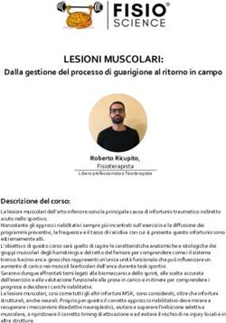LESIONI MUSCOLARI: Dalla gestione del processo di guarigione al ritorno in campo - FisioScience