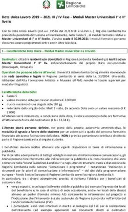 Dote Unica Lavoro 2019 - 2021 III / IV Fase - Moduli Master Universitari I e II livello - Moduli Master Universitari I e II livello