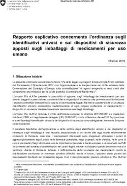 Rapporto esplicativo concernente l'ordinanza sugli identificativi univoci e sui dispositivi di sicurezza apposti sugli imballaggi di medicamenti ...