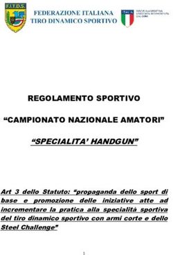 REGOLAMENTO SPORTIVO "CAMPIONATO NAZIONALE AMATORI" "SPECIALITA' HANDGUN" - Fitds