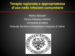 Terapia ragionata e appropriatezza d'uso nelle infezioni comunitarie - Matteo Bassetti Clinica Malattie Infettive Università di Udine Azienda ...