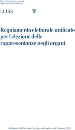 Regolamento elettorale unificato per l'elezione delle rappresentanze negli organi - deliberato dal Comitato Esecutivo nella seduta del 25 marzo ...