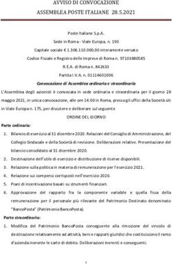 AVVISO DI CONVOCAZIONE ASSEMBLEA POSTE ITALIANE 28.5.2021